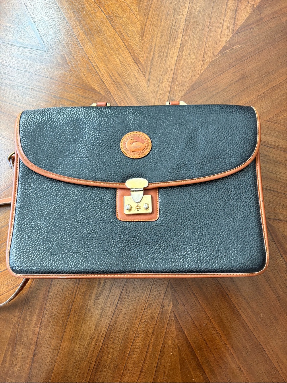 Used - Dooney & Bourke All-Weather Leather Classic Briefcase Satchel - Picture 1 of 10